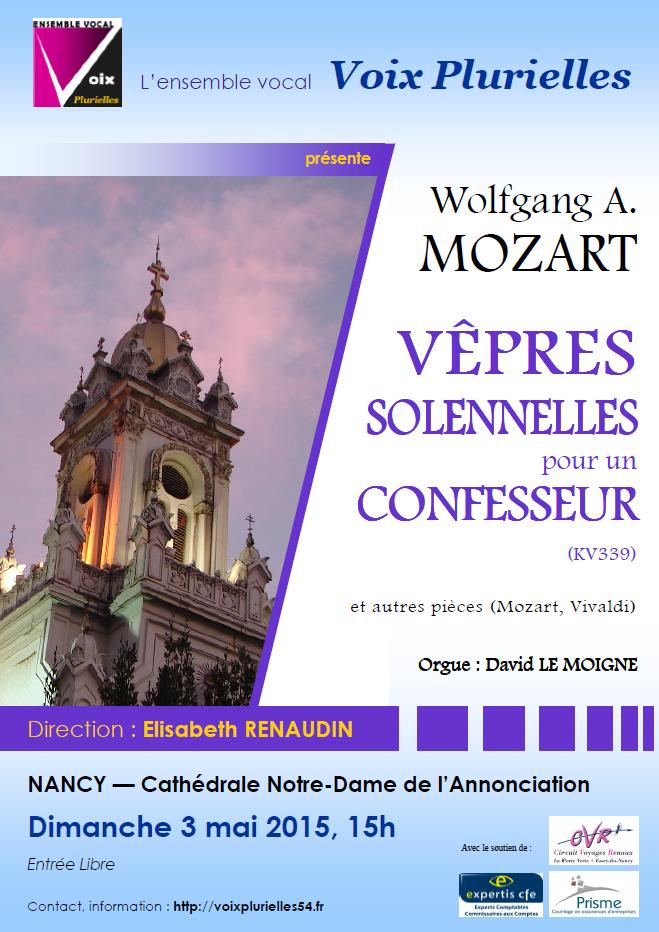 Mozart, Vêpres Solennelles pour un Confesseur