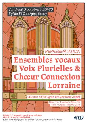 Affiche chorale voix plurielles 9 10 2026