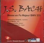 ALBUM CD : J.S. Bach, Messe en Fa Majeur